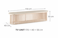 Santino Travertine TV Unit 170cm