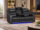 LUXIMO  LEATHER 3 Seater Electric Recliner