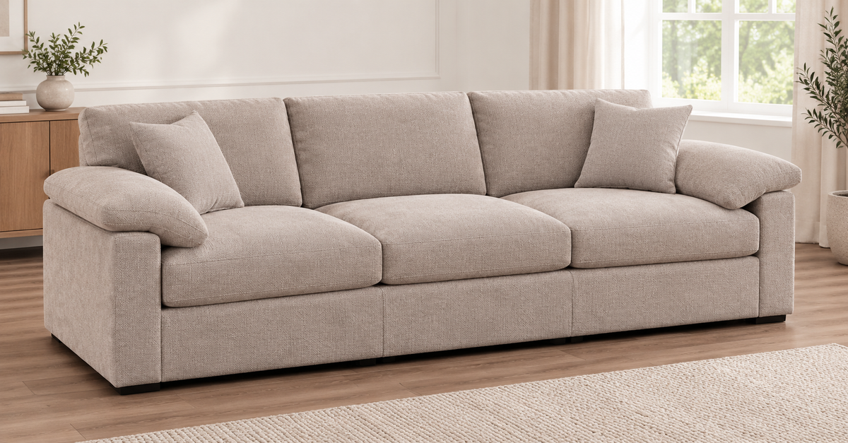EILISH 3 SEATER Fabric Lounge