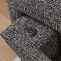 Orbit Fabric Sofa Bed Lounge with Storage – Dark Grey