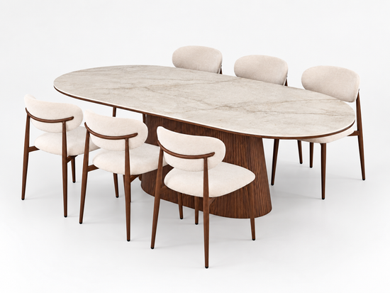 Ollie Contemporary Dining Table 180cm – Half Price Furniture
