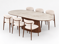 Ollie Contemporary Dining Setting 180 cm
