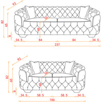 Crown Beige Lounge with velvet upholstery and durable support, enhancing a stylish living area.