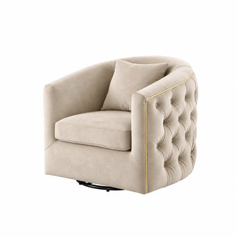 compare product Crown Velvet Single Swivel Chair