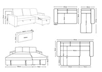 Darcy Reversible Chaise Sofabed