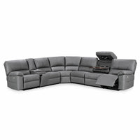 Ex-Caliber Fabric Modular Lounge With Electric Recliner