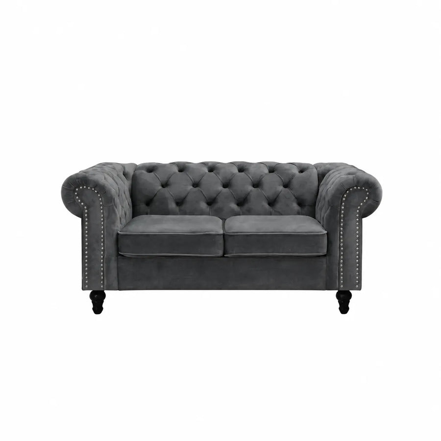 Toronto Velvet Fabric Lounge – 2-Seater