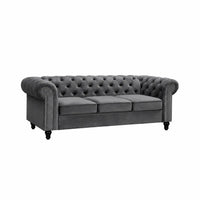 Toronto Velvet Fabric Lounge – 3-Seater