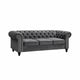 Toronto Velvet Fabric Lounge – 3-Seater