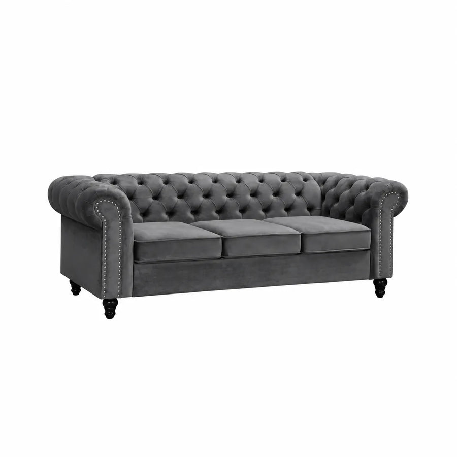 Toronto Velvet Fabric Lounge – 3-Seater