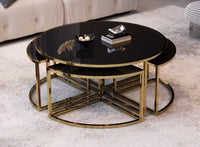 Solane Coffee Table – Black & Gold