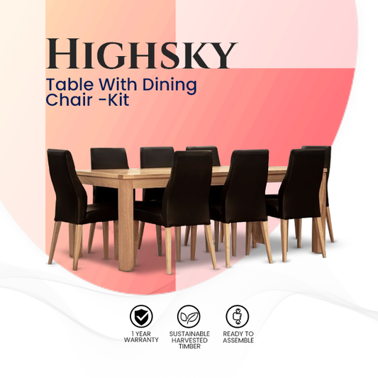 Highsky Table With Dining Chair -Kit