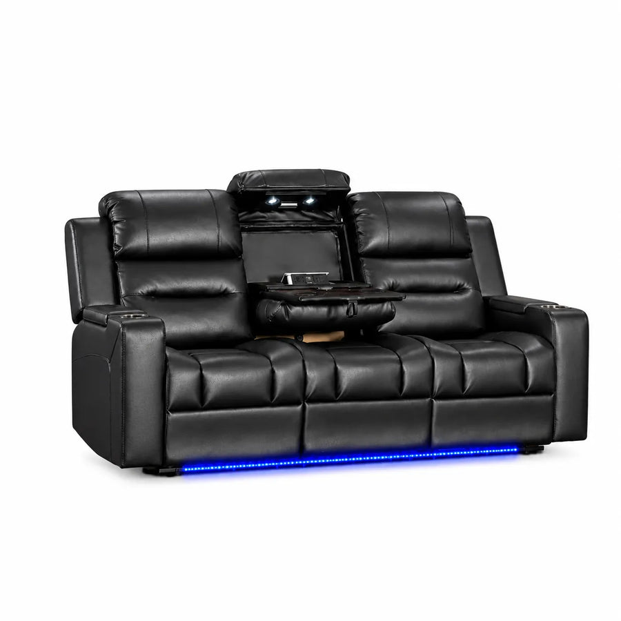 LUXIMO  LEATHER 3 Seater Electric Recliner