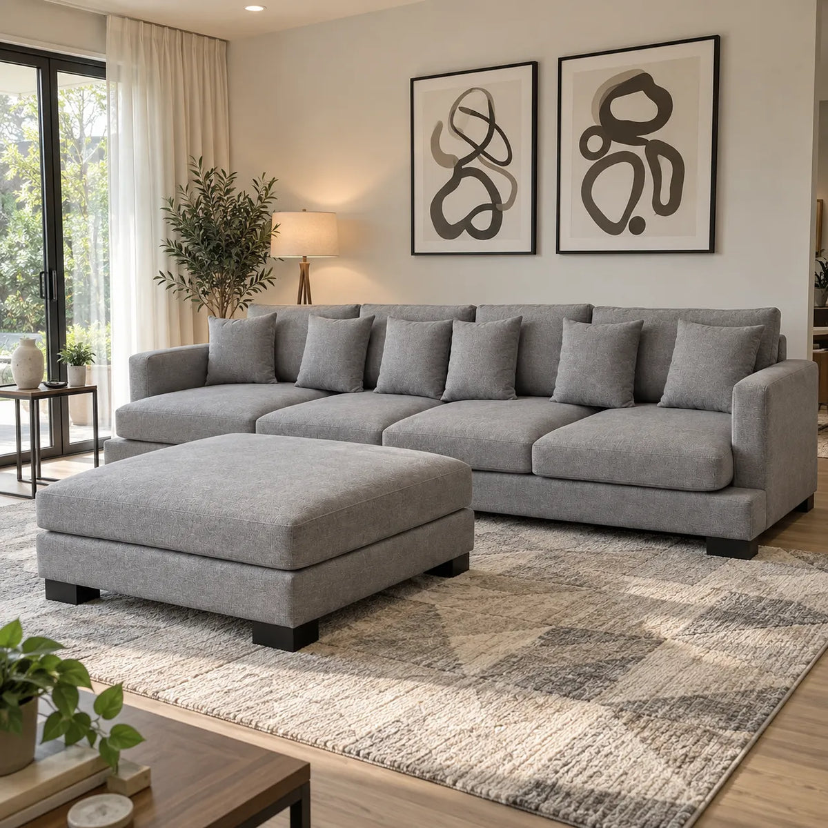 Cooper Deep Seating Lounge with Ottoman