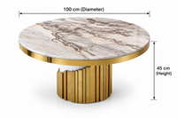 Camila Round Marble Coffee Table