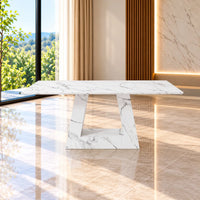 Monzo Marble Dining Table – 180 CM