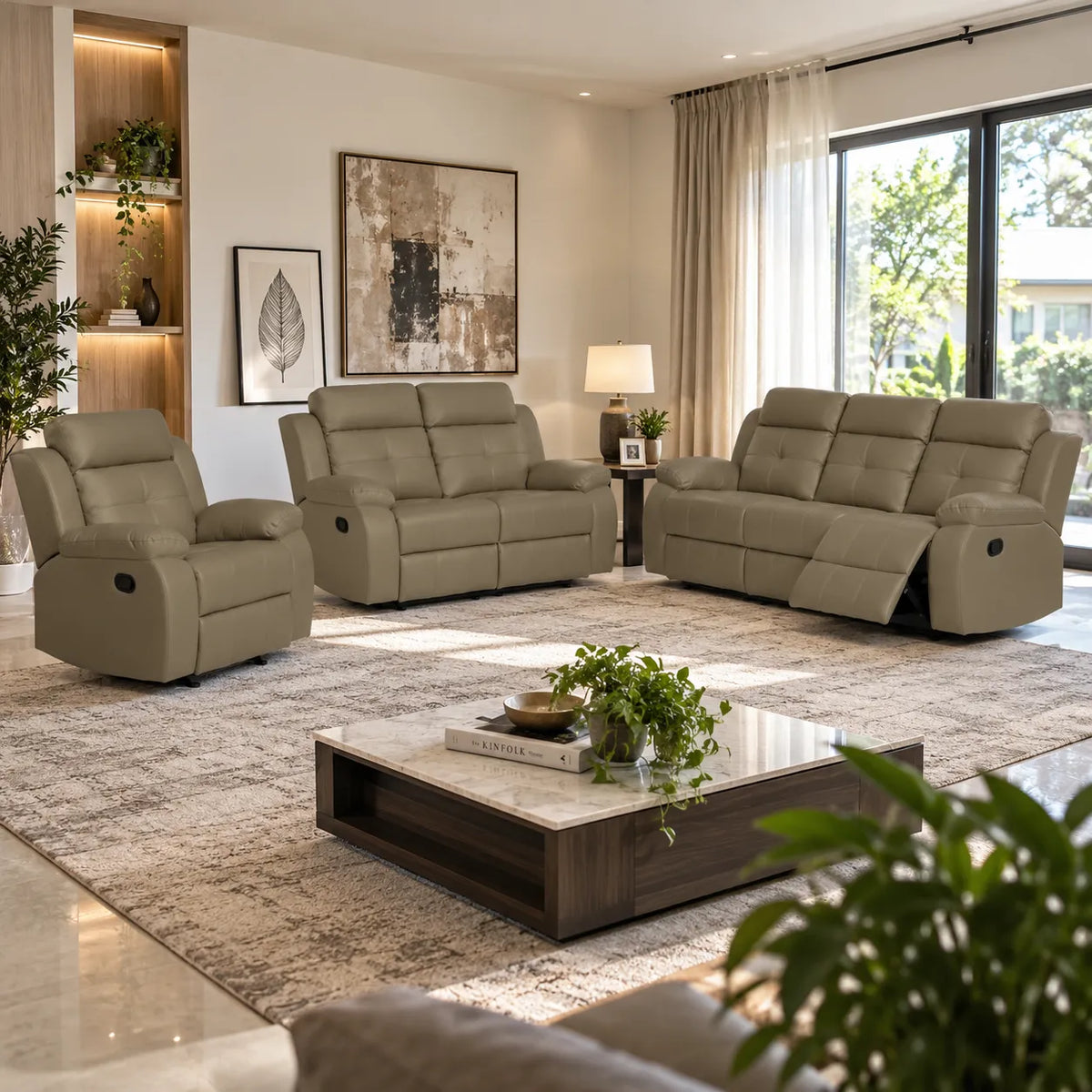 Travis Lounge with Manual Recliners