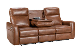 compare product Nadia Leather 3-Seater MANUAL Recliner