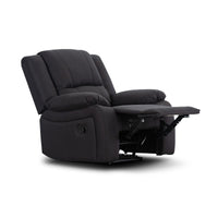 Onyx Captain Lounge 3+1+1 (Manual) with manual recliners and solid frame, in a stylish living space.