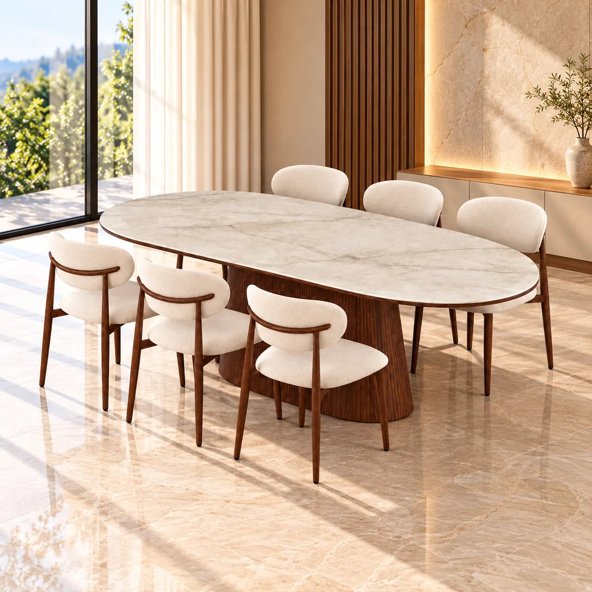Ollie Contemporary Dining Table 180cm