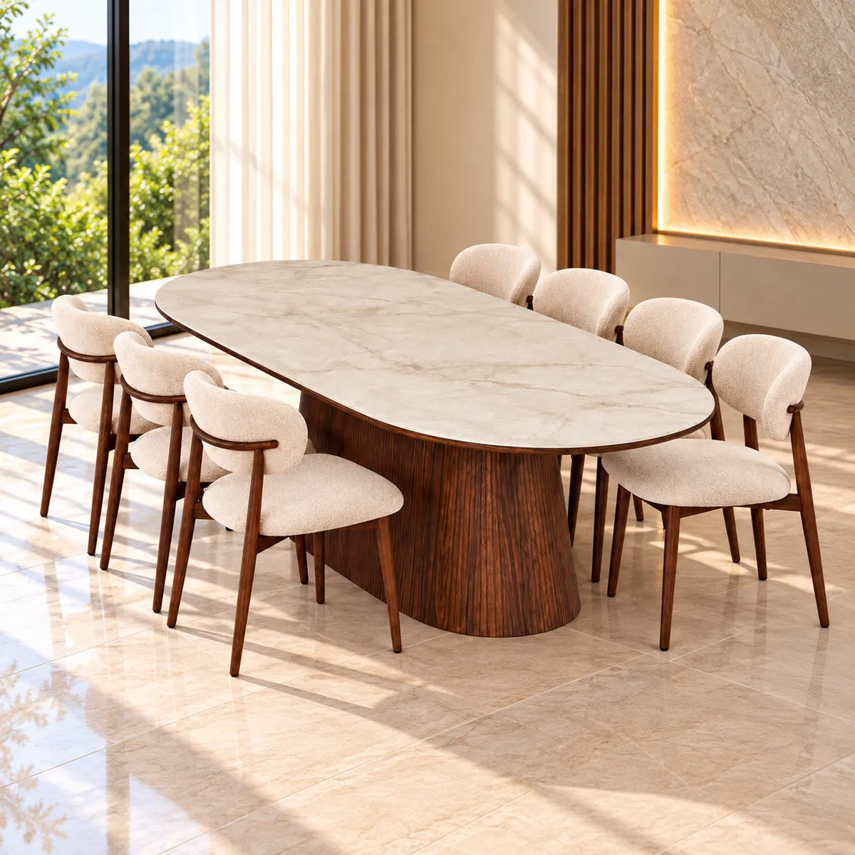 Ollie Contemporary Dining Table 220cm