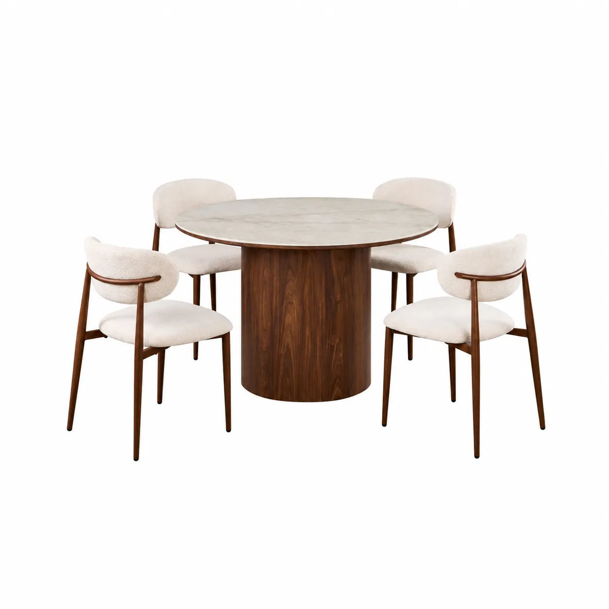 Ollie Contemporary Round Dining Table 120cm