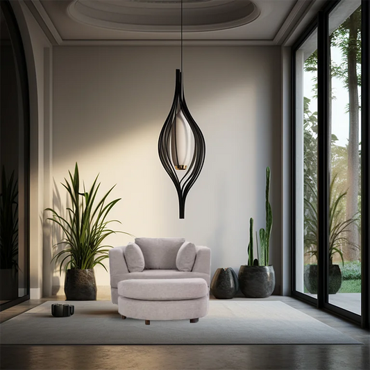 Orlandino Swivel Chair with Ottoman