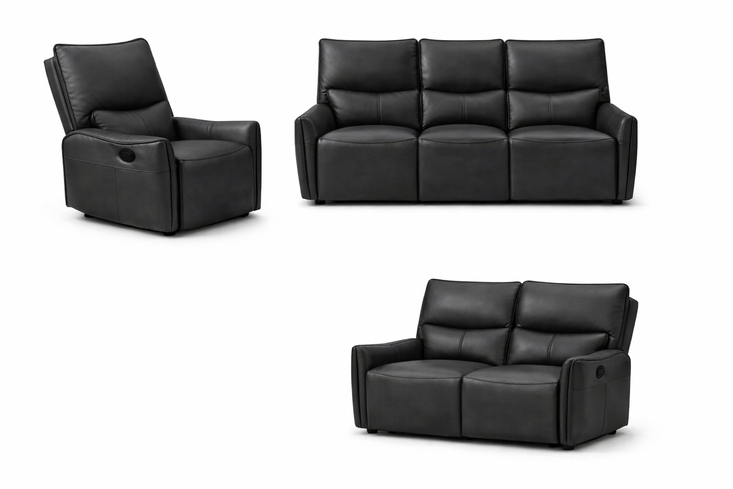 Ruth Electric Leather Recliner – 2-Seater