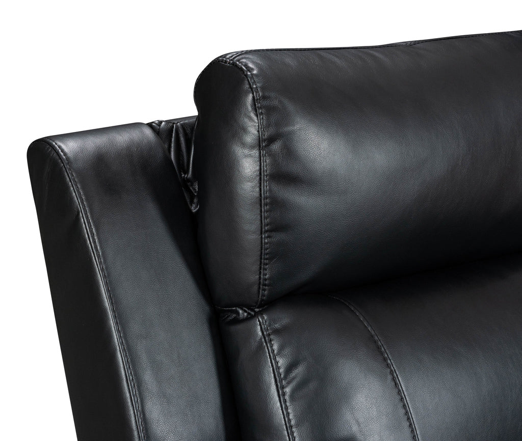 Modern home theatre lounge featuring 4 power recliners, a storage console, and USB ports for ultimate comfort and convenience.