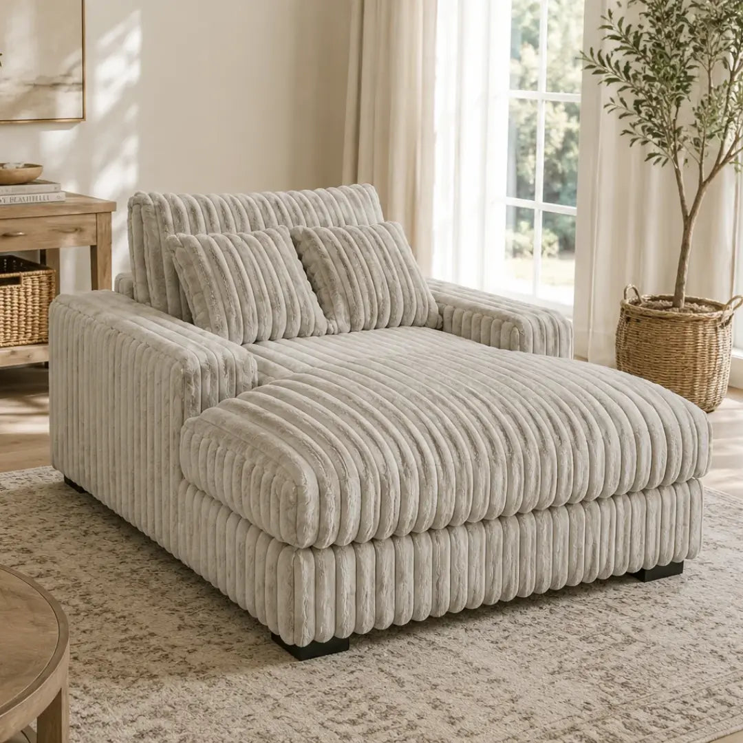 Retreat Single Seater Soft Corduroy Lounge