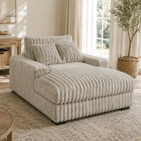 Retreat Single Seater Soft Corduroy Lounge