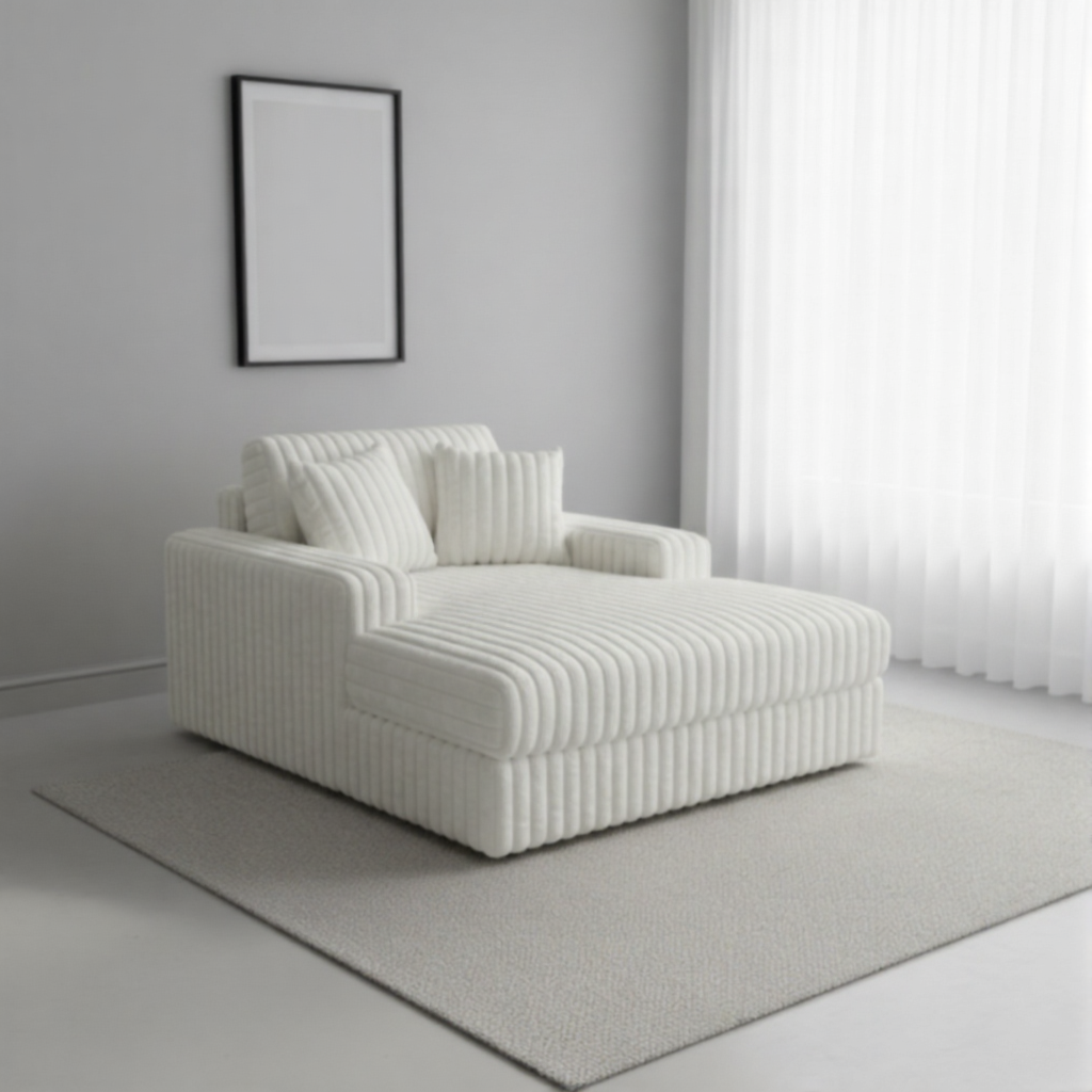 Retreat Single Seater Soft Corduroy Lounge