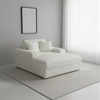 compare product Retreat Single Seater Soft Corduroy Lounge