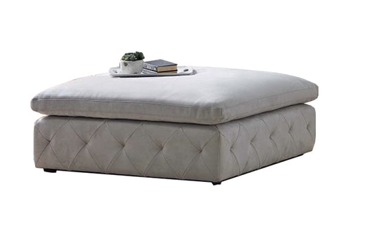 San Fran Square Ottoman Grey