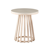 Santino Travertine Lamp Table 50cm