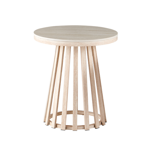 Santino Travertine Lamp Table 50cm