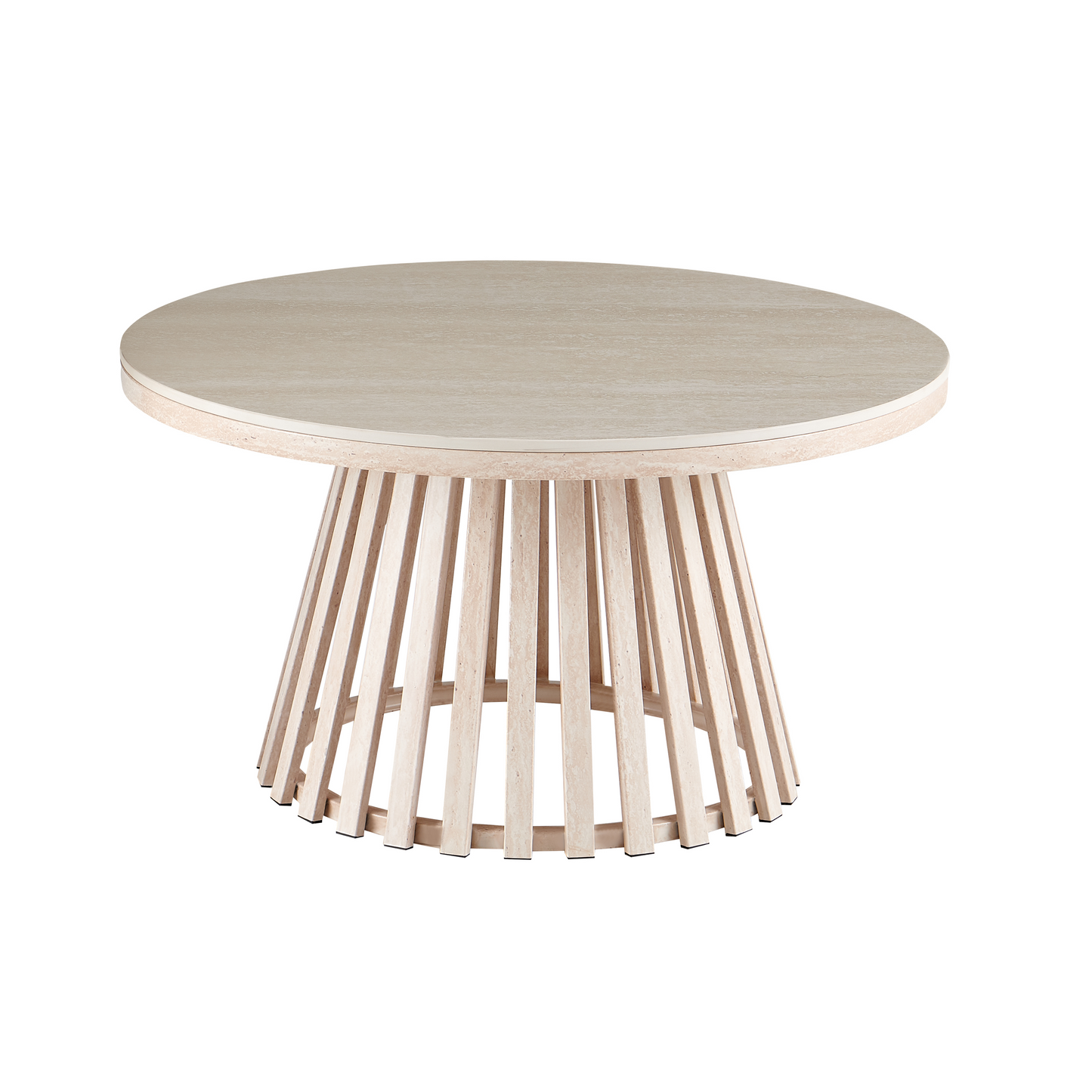 Santino Travertine Coffee Table 80cm Round