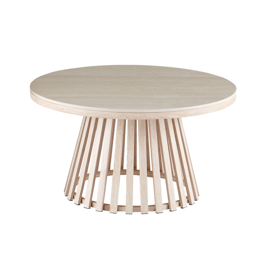 Santino Travertine Coffee Table 80cm Round