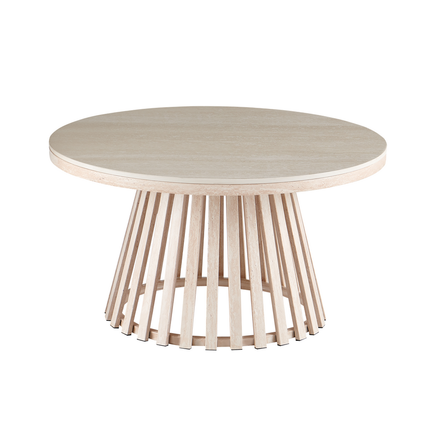 Santino Travertine Coffee Table 80cm Round