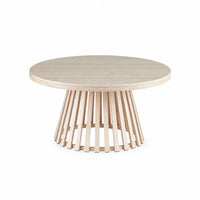 Santino Travertine Coffee Table 80cm Round