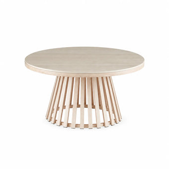 compare product Santino Travertine Coffee Table 80cm Round