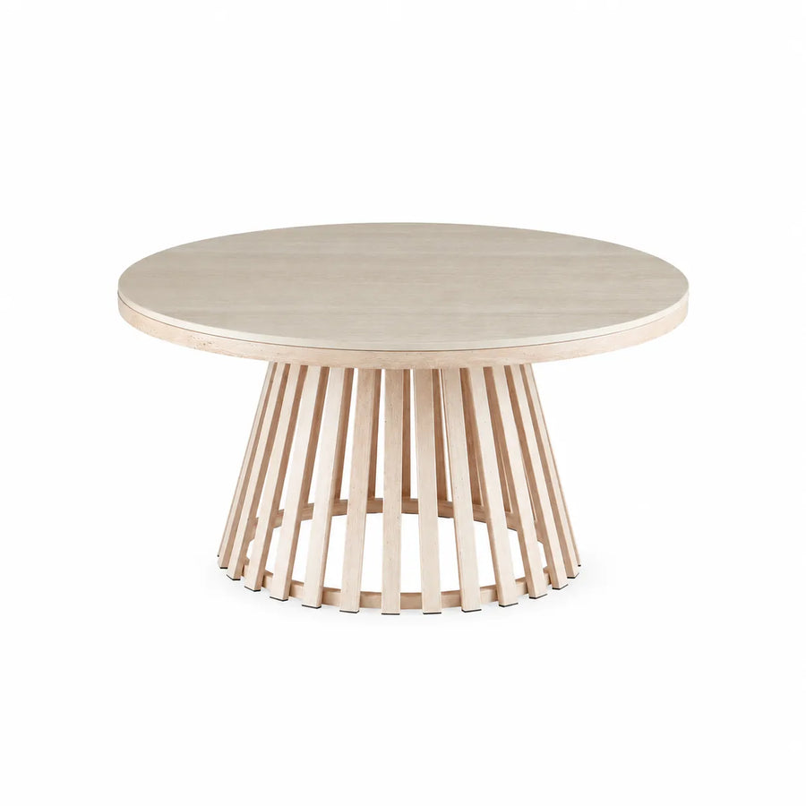Santino Travertine Coffee Table 80cm Round
