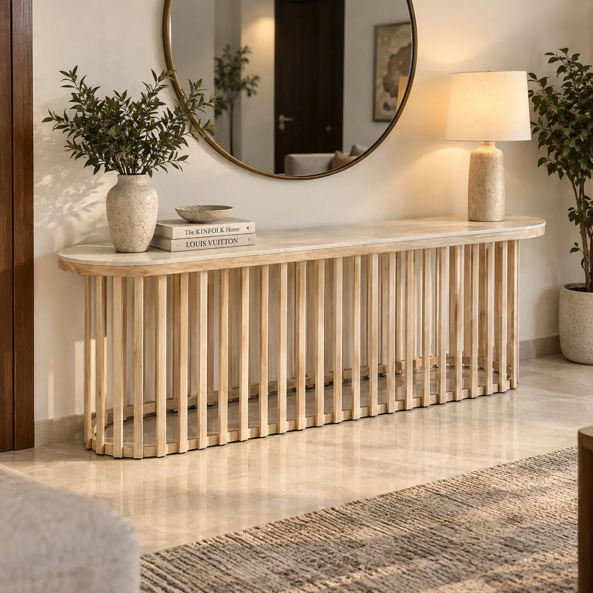 Santino Travertine TV Unit 170cm