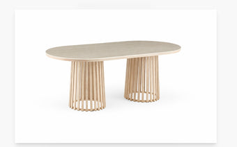 compare product Santino Travertine Dining Table 180cm
