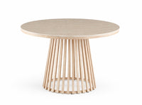 Santino Travertine Dining Table 110cm Round