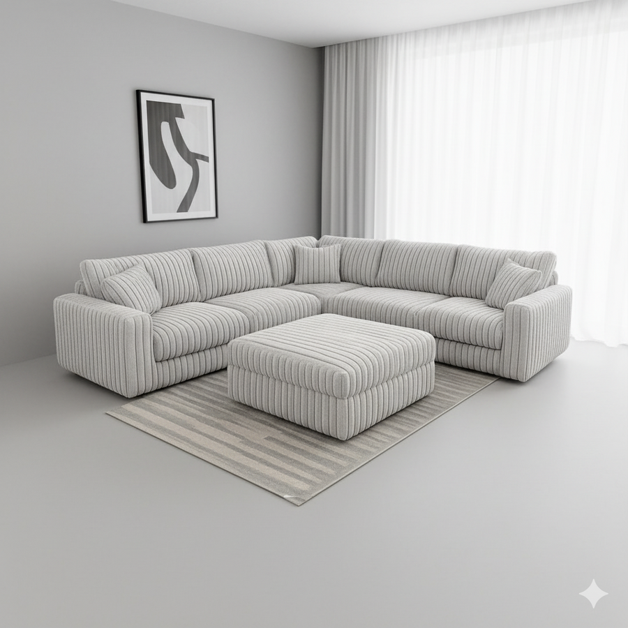 Snuggle 5 Seater Corner Lounge