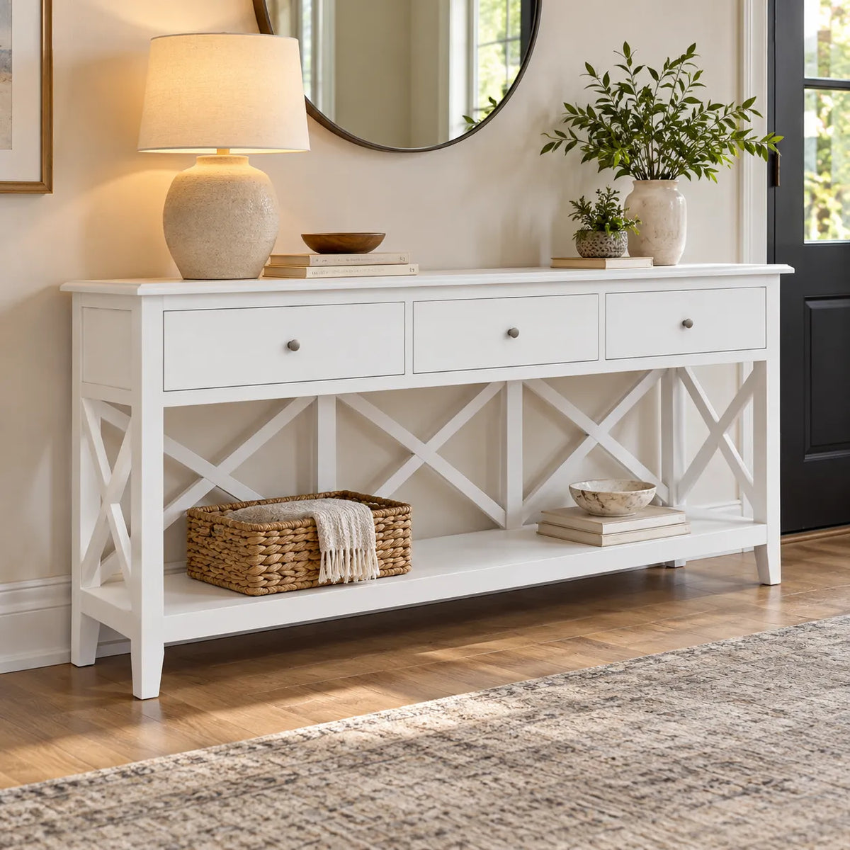 Summer 3 Drawers Console Table
