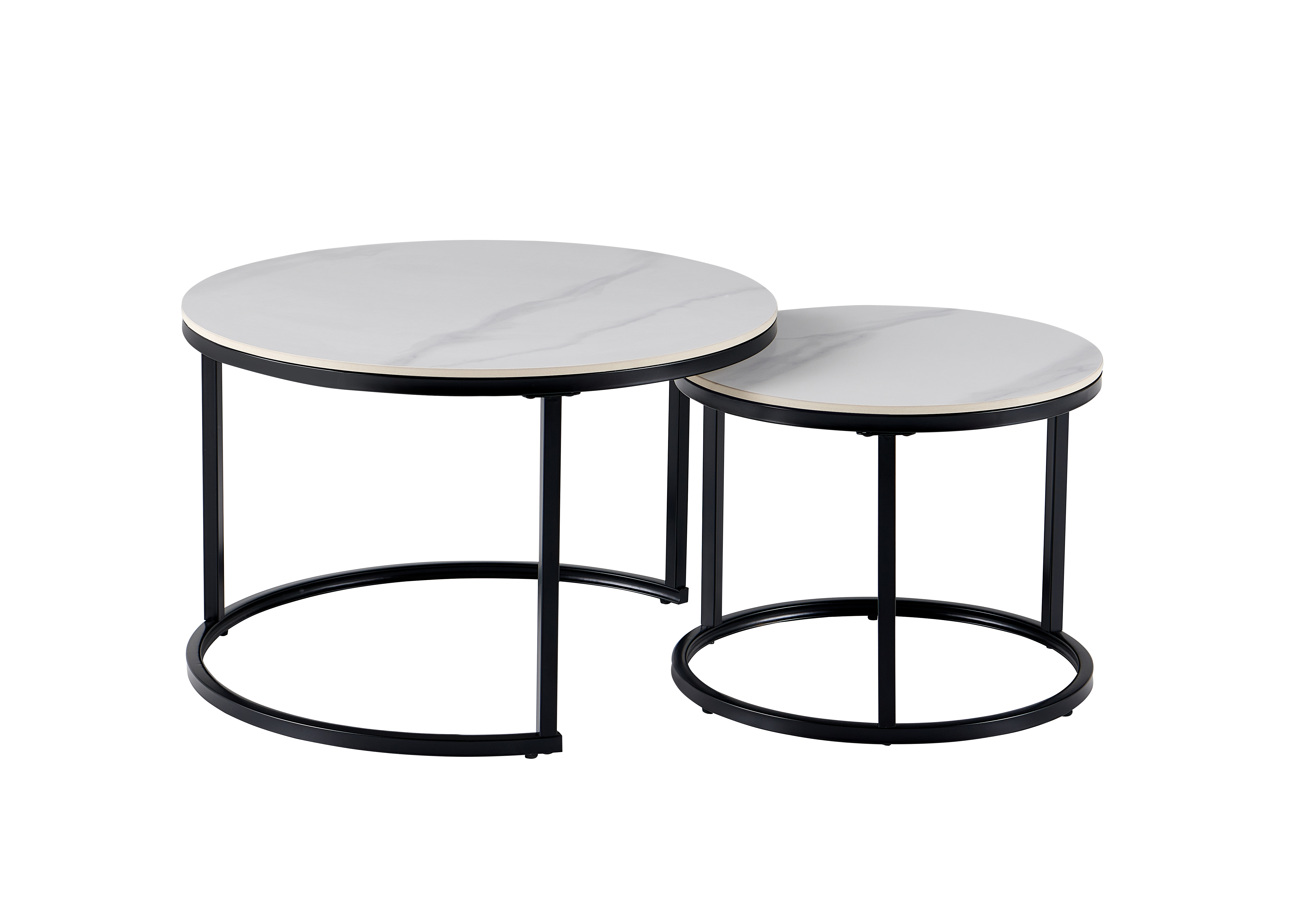 Synergy Stone Coffee Tables Set of 2 with Nesting – Half Price Furniture