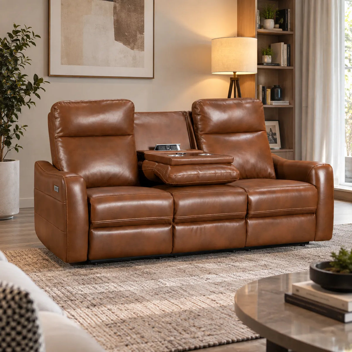 Nadia Lounge With Electric Recliners