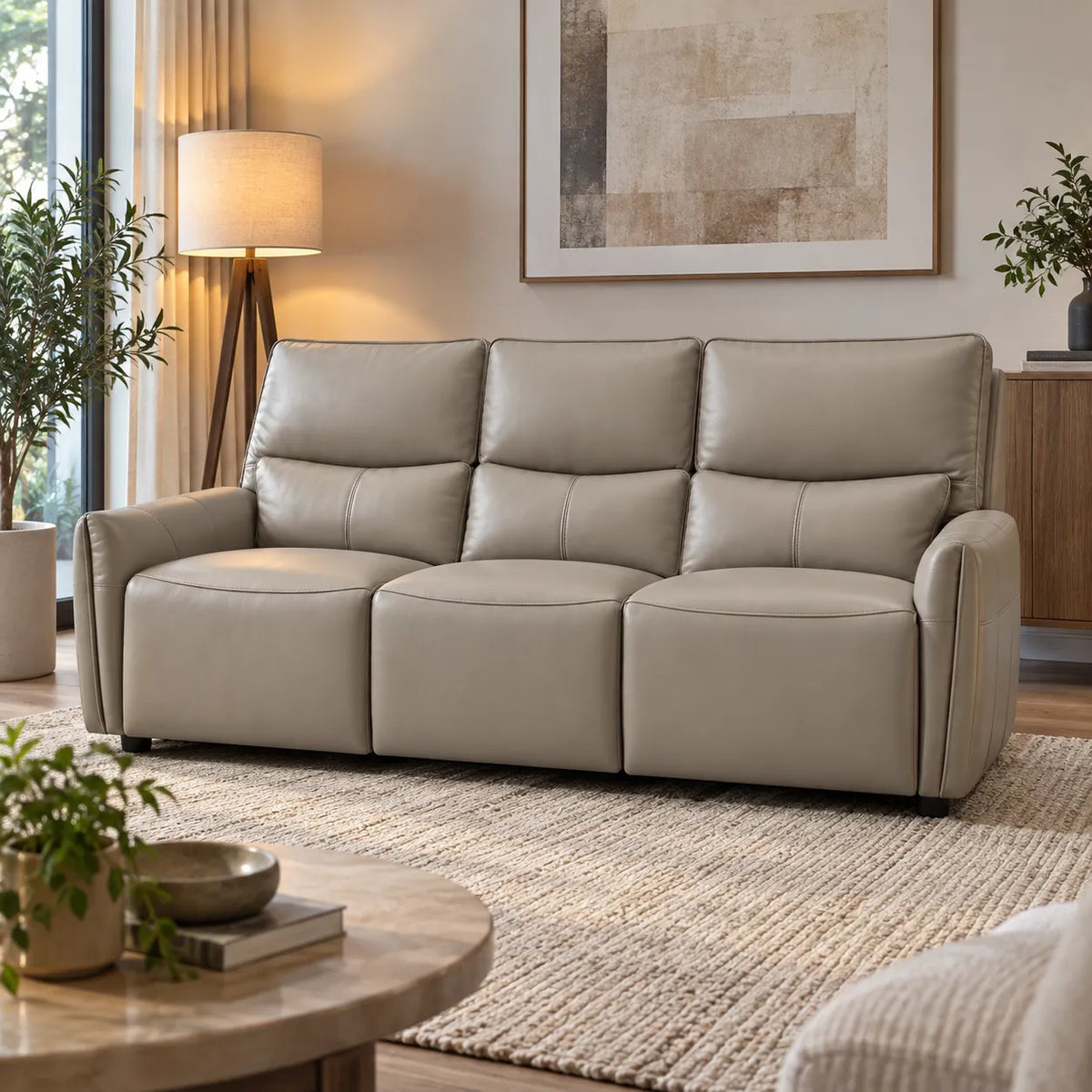 ⁠Ruth Electric Leather Recliner